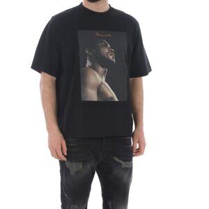 Marcelo Burlon County Of Milan x Muhammad Ali Printed Black Short Sleeve Tee Siz